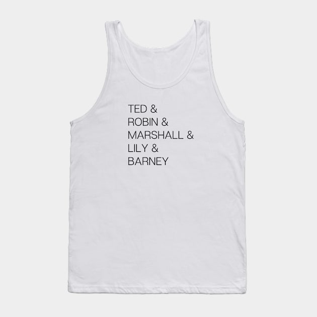 HIMYM characters Tank Top by qpdesignco